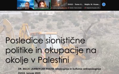 Geografska večernica – gostili smo dr. Majo Lamberger Khatib.