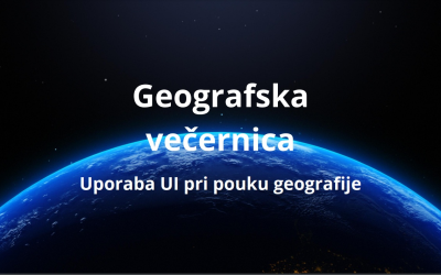 Geografska večernica – umetna inteligenca